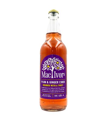 Mac Ivors Cider - Plum & Ginger Irish Cider - 500ml bottle